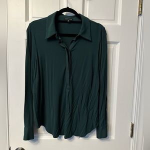 Universal Standard Jersey collared long sleeve shirt size XS (12-14)